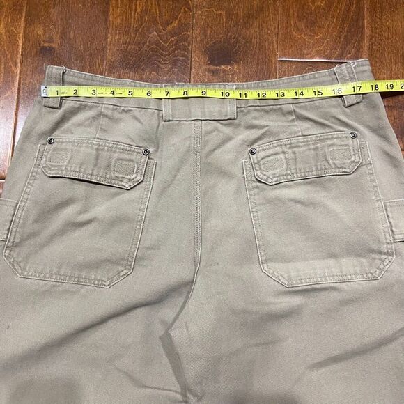 Duluth Trading Company Vtg Workwear Cargo Canvas Cotton Tan Pants Men's 40 x 32 - Picture 6 of 8